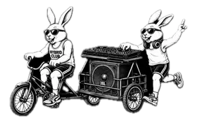 Hybrid Club — coelhos no carrinho de som